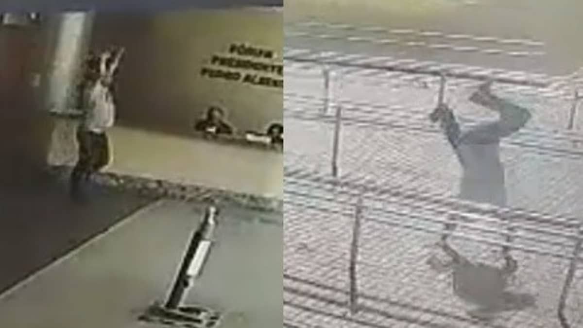 Vídeo: homem dá ‘piruetas de felicidade’ após audiência de divórcio na Grande BH