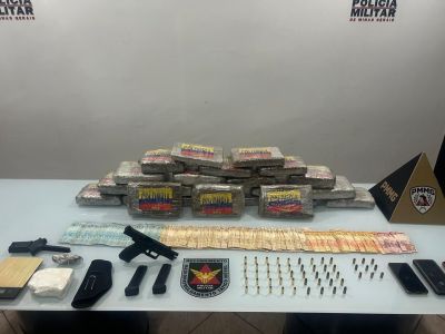 Homem deixa documento durante fuga e é preso com drogas e arma em Governador Valadares, em MG