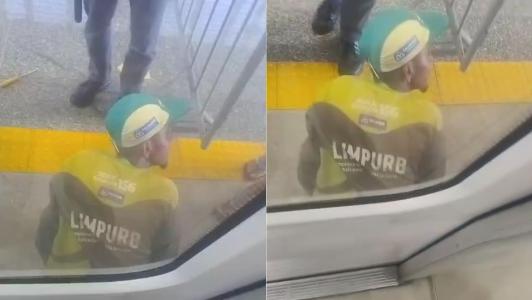 Homem fica preso entre trem e plataforma de metrô e sofre perfurações íntimas.