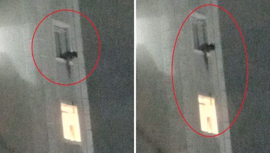 Foto mostra homem se dependurando em janela para filmar vizinha em Belo Horizonte