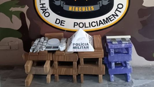 Homem foi preso com posse de 23 barras de maconha