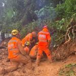 Homem morre soterrado por lama devido a forte chuva em Muriaé