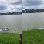Homem passa mal, perde controle de carro e cai com veículo dentro da Lagoa da Pampulha em BH
