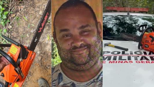 Homem que tentou matar mulher com golpes de martelo e motosserra morre baleado pela PM na Grande BH