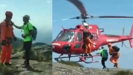 Homem recebeu a notícia sobre o transplante enquanto fazia trilha