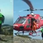 Vídeo: homem descobre que é o próximo na fila do transplante e é resgatado de helicóptero