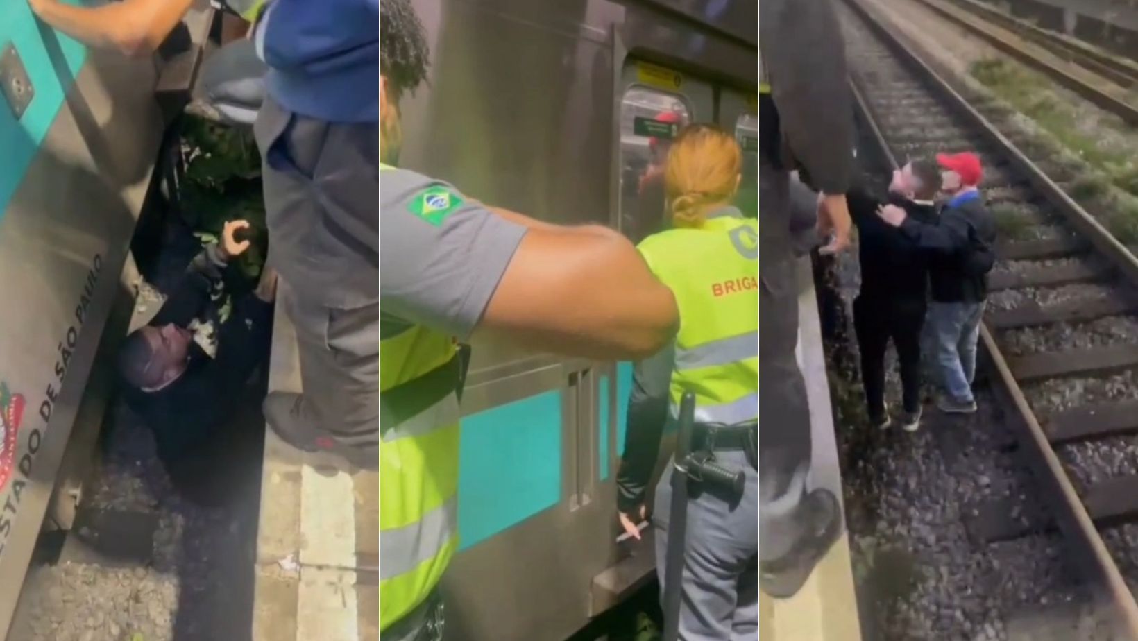 Homem sofre mal súbito e cai em vão entre trem e a plataforma em SP; vídeo