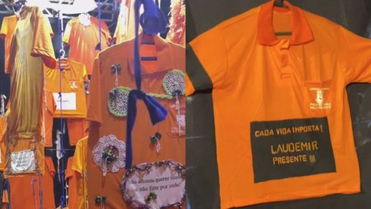 Laudemir foi homenageado na instalação artística