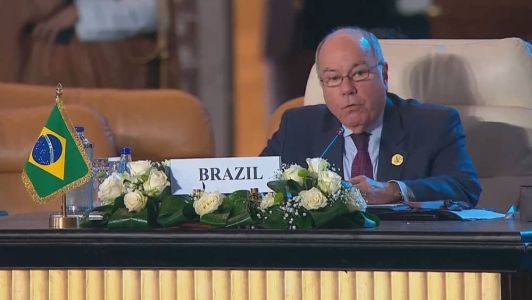 "Houve consenso de que é chegada a hora de negociar", diz Mauro Vieira após reunião sobre situação na Faixa de Gaza