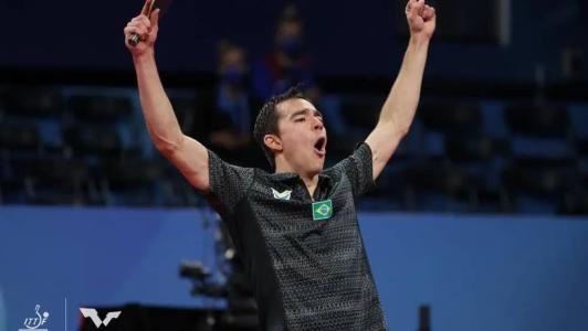 Hugo Calderano é esperança de medalha de ouro para o Brasil