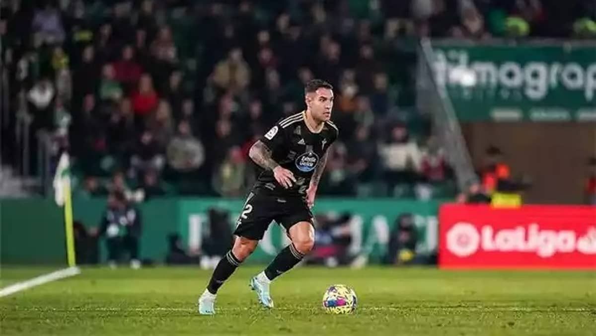 Alvo do Atlético, Hugo Mallo fica no banco de reservas em partida do Celta de Vigo