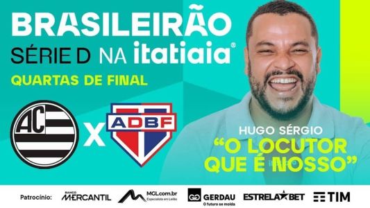 Hugo Sérgio vai comandar a transmissão de jogo histórico para o Athletic