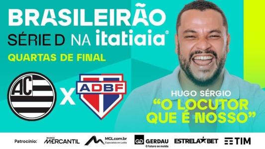 Hugo Sérgio vai comandar a transmissão de jogo histórico para o Athletic
