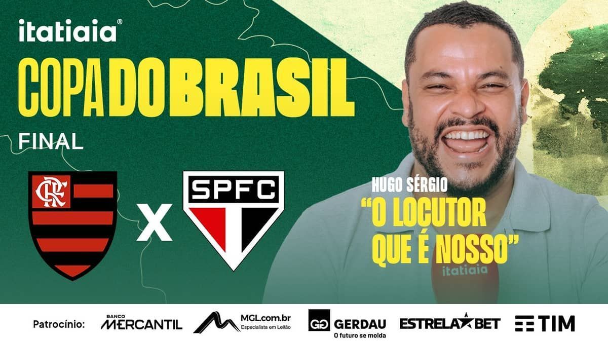 São Paulo x Flamengo: assista à transmissão da Itatiaia na final da Copa do Brasil