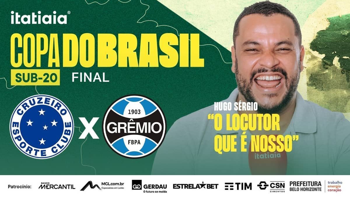 Cruzeiro x Grêmio: assista à transmissão da Itatiaia na final da Copa do Brasil Sub-20