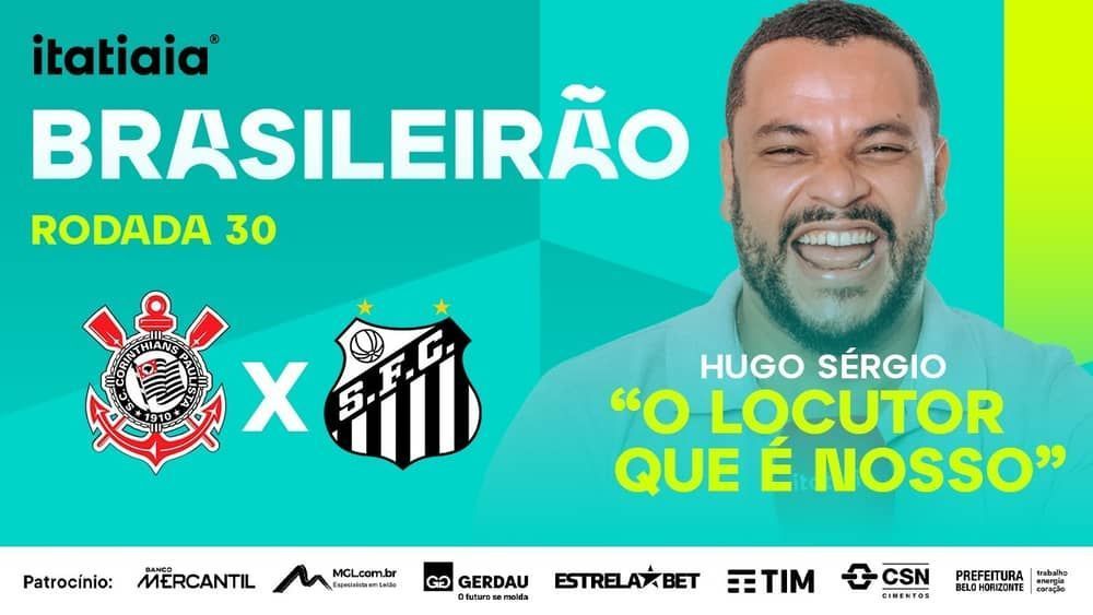 Corinthians x Santos: assista, ao vivo, à transmissão da Itatiaia