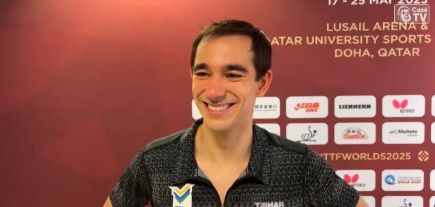 Hugo Calderano conquistou, nesta sexta-feira (23), a classificação para semifinal do Mundial