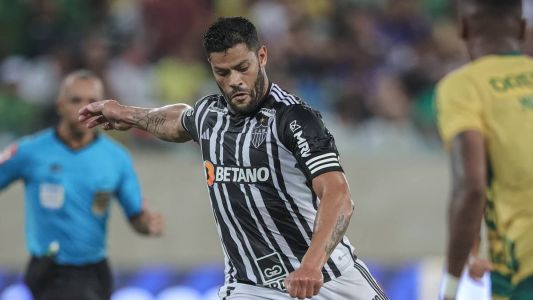Hulk, atacante do Atlético, marcou o segundo gol do Galo no jogo ao converter o pênalti