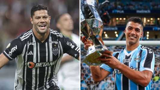 Hulk, do Atlético, e Suárez, do Grêmio, campeões estaduais em 2023