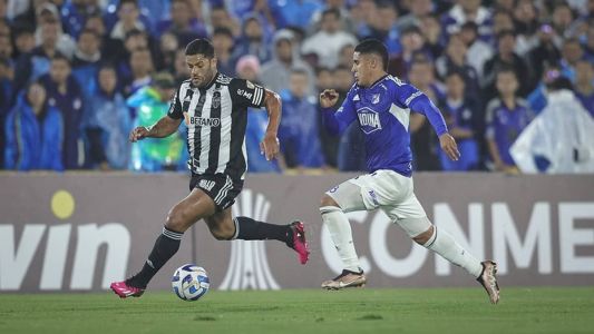 Hulk durante jogo de ida contra o Millonarios pela Libertadores