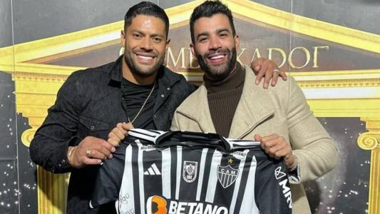 Hulk e Gusttavo Lima se encontraram em Pedro Leopoldo