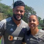 Time feminino do Atlético se encontra com equipe masculina em véspera de decisão: 'Apoio e confiança'