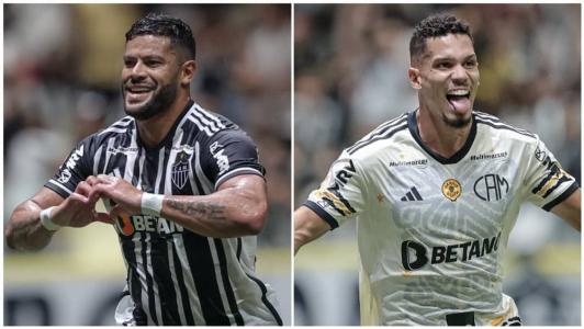 Hulk e Paulinho somam 56 dos 83 gols do Atlético em 2023