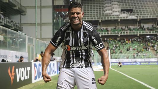 Hulk fez gol no último lance do primeiro jogo da decisão e garantiu vitória do Atlético