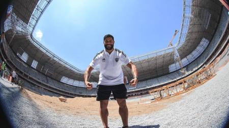 Hulk já havia visitado e Arena MRV com o restante do elenco