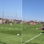'Desafio do Hulk': atacante do Atlético marca gols do meio-campo em treino; assista