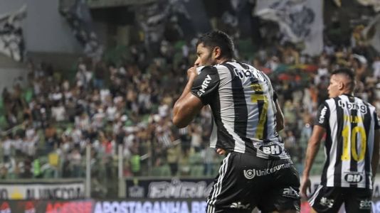 Hulk marcou o gol da vitória do Atlético sobre o Patrocinense