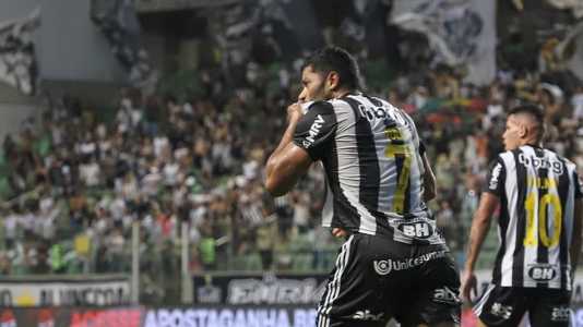 Hulk marcou o gol da vitória do Atlético sobre o Patrocinense