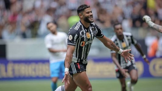 Hulk marcou o terceiro e último gol da goleada sobre o Grêmio, neste domingo, na Arena MRV
