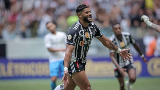 Hulk marcou o terceiro e último gol da goleada sobre o Grêmio, neste domingo, na Arena MRV