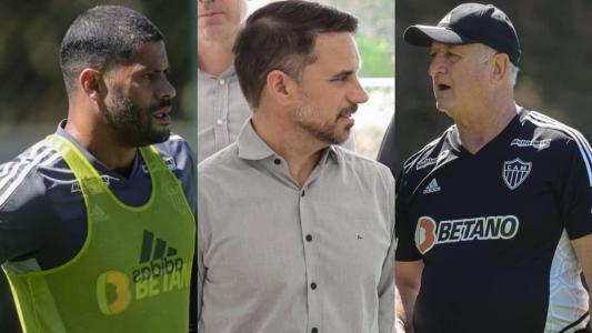 Hulk, Rodrigo Caetano e Felipão, do Atlético, foram julgados pelo STJD
