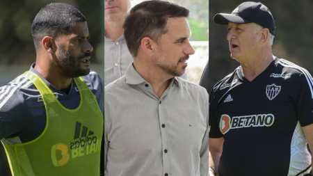 Hulk, Rodrigo Caetano e Felipão, do Atlético, foram julgados pelo STJD