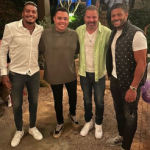Hulk, do Atlético, curte aniversário da sogra, em BH, ao lado de celebridades