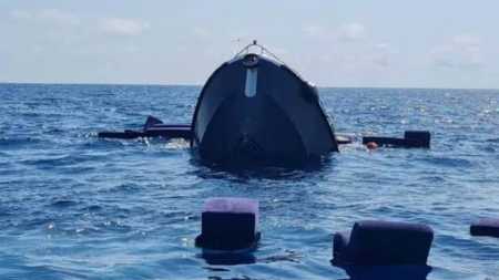 Iate afundou no Mediterrâneo no sábado passado