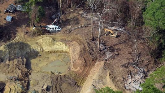 Ibama combate exploração ilegal de ouro na Terra Indígena Kayapó, no estado do Pará