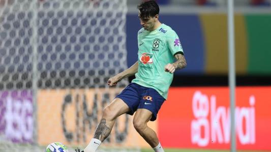 Ibañez em treinamento da Seleção Brasileira em Belém, onde o Brasil enfrentou a Bolívia