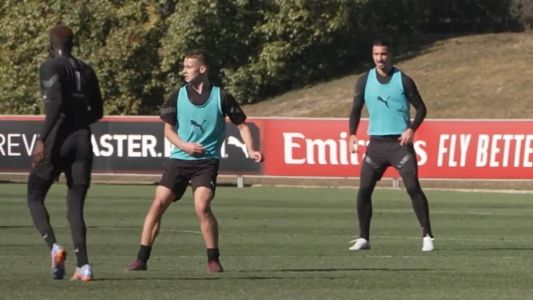 Ibrahimovic e o filho treinaram lado a lado no time sub-18 do Milan