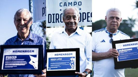 Ídolos eternos do Cruzeiro são homenageados em vida pela diretoria da SAF do Cruzeiro