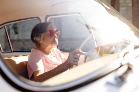 Senhora no volante