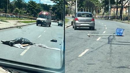 Idosa morre após motorista invadir passeio na Avenida Vilarinho, em BH