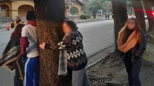 Idosa tenta impedir ação da prefeitura