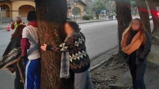 Idosa tenta impedir ação da prefeitura