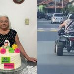 Vídeo: idosa de 80 anos que pilota quadriciclo em cidade de MG tem rotina das 6h às 22h