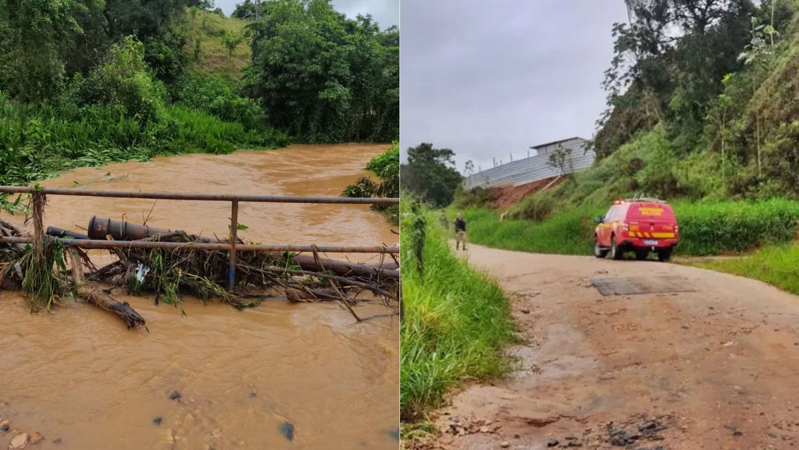 Idoso é arrastado por correnteza durante forte chuva e morre no interior de MG
