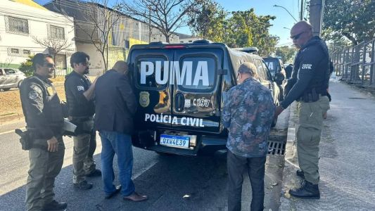 Idoso foi preso junto com outro homem, apontado como cúmplice