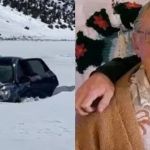 Idoso fica uma semana dentro de carro soterrado na neve e sobrevive comendo doces
